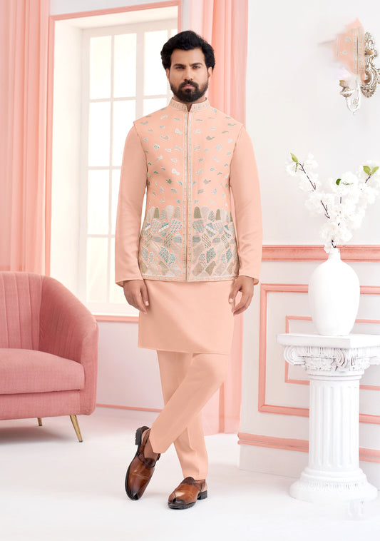 Ending Dawn - Embroidered Koti Kurta Set