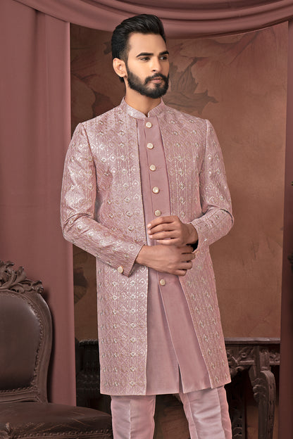 Elegant Mauve Indo-Western