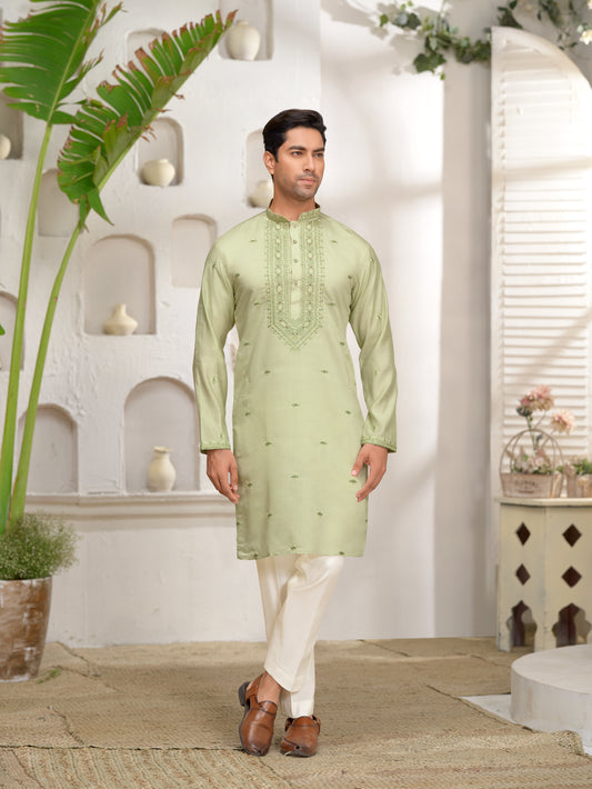 Pistachio Green Kurta set